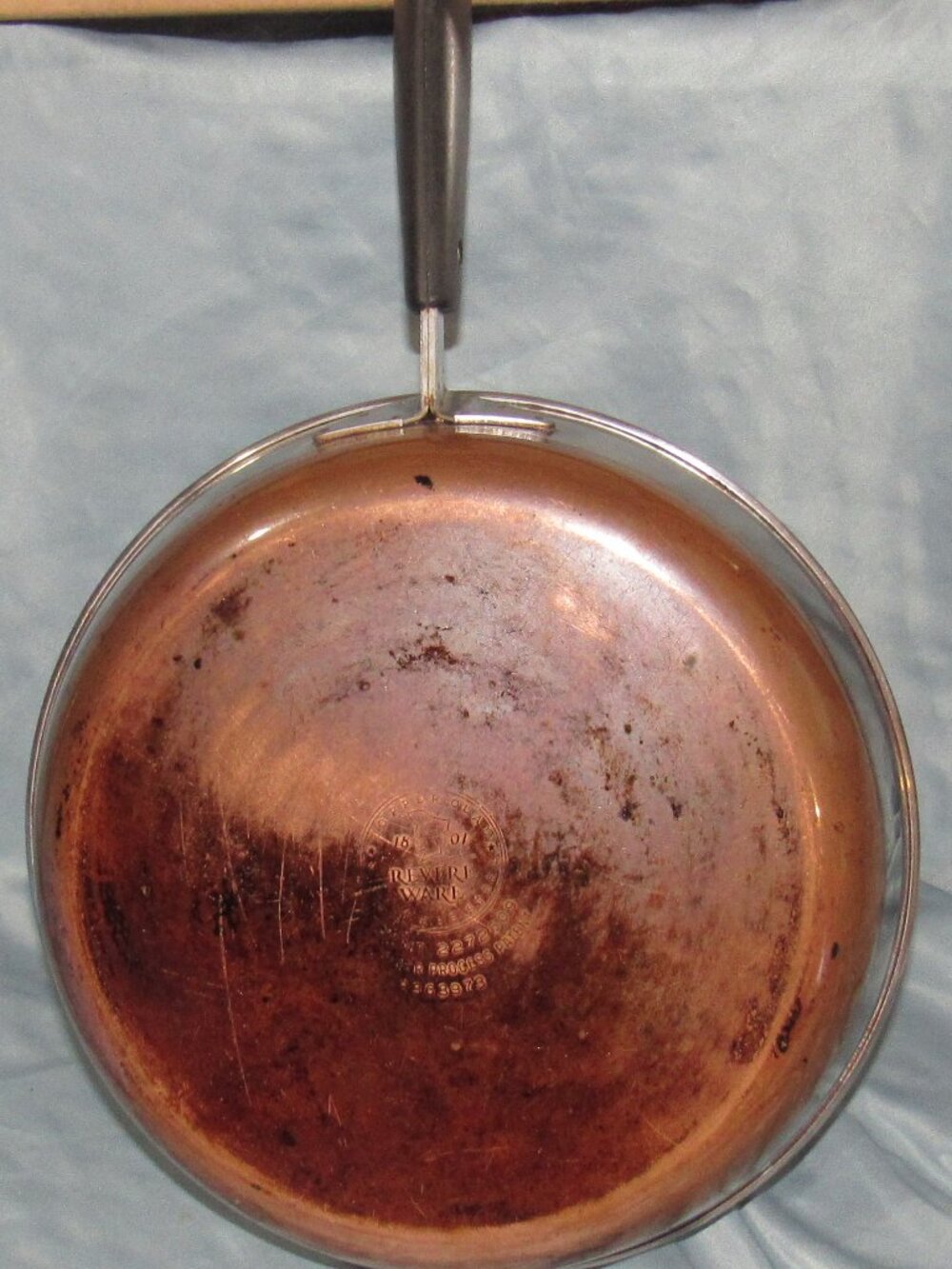 Revere Ware 10" Fry Pat No Lid, Pre 1958 Well Loved and Enjoyed     X424